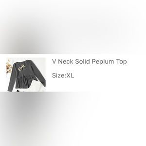 XL Shein Peplum Top